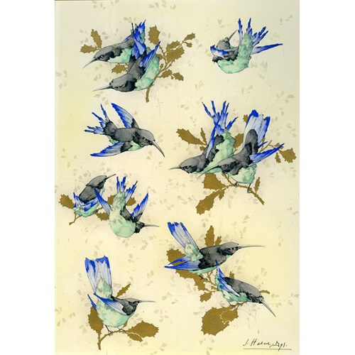 Illustration for Caprices Décoratifs: Oiseaux-mouches [Hummingbirds]